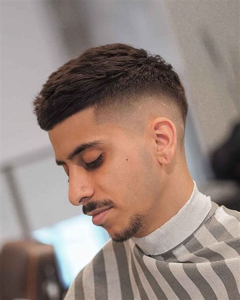 mens fade haircut short top|bald taper fade short hair.